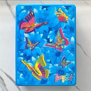 VTG Lisa Frank butterflies large collectible tin